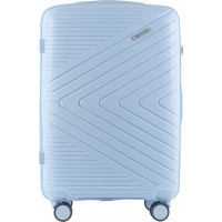 Moderní cestovní kufr WAY - vel. M - nebesky modrý - TSA zámek