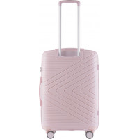 Moderní cestovní kufr WAY - vel. M - světle růžový - TSA zámek
