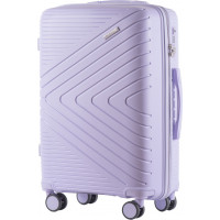 Moderní cestovní kufr WAY - vel. M - světle fialový - TSA zámek