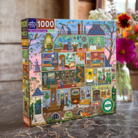 EEBOO Čtvercové puzzle Alchymistův dům 1000 dílků