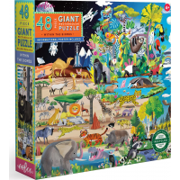 EEBOO Podlahové puzzle V přírodě 48 dílků