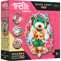 Wood Craft Origin puzzle Šťastní Treflíci 50 dílků