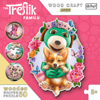 Wood Craft Origin puzzle Šťastní Treflíci 50 dílků