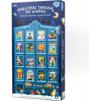 PROFESSOR PUZZLE Puzzle Adventní kalendář: Vánoce z okna 24x50 dílků