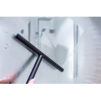 Stěrka na skleněné sprchové kouty - plast - černá