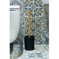 WC štětka KSANTI - černá/bambus