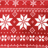 Deka NORDIC 150x200 cm - vánoční vzor - červená