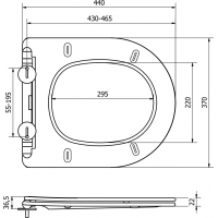 Duroplast WC sedátko MEXEN SlimPlus - softclose - bílé, 39040100