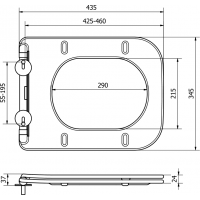 Duroplast WC sedátko MEXEN STELLA/MARGO - SlimPlus - softclose - bílé, 39090100