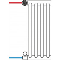 Připojovací ventil Z13 - stranové přímé připojení - komplet sada