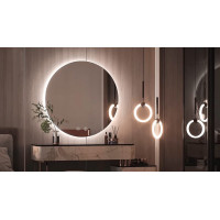 Kulaté zrcadlo SMART 50 cm - s LED podsvícením a vyhříváním