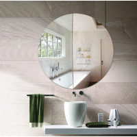 Kulaté zrcadlo LOFT 50 cm - bezrámové