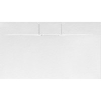 Sprchová SMC vanička REA BAZALT Long 80x120 cm - imitace kamene - bílá