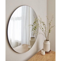 Kulaté zrcadlo LOFT 50 cm - bezrámové