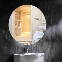 Kulaté zrcadlo LOFT 50 cm - bezrámové