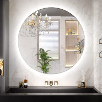 Kulaté zrcadlo SMART 50 cm - s LED podsvícením a vyhříváním