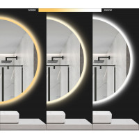 Kulaté zrcadlo SMART 50 cm - s LED podsvícením a vyhříváním