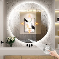 Kulaté zrcadlo SMART 50 cm - s LED podsvícením a vyhříváním