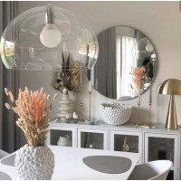 Kulaté zrcadlo LOFT 50 cm - bezrámové