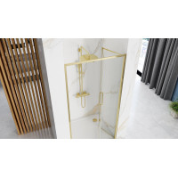 Sprchové dveře Rea RAPID Fold 90 cm - zlaté