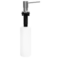 Kulatý dávkovač REA 300 ml k zabudování do dřezu - inox (broušený nikl)