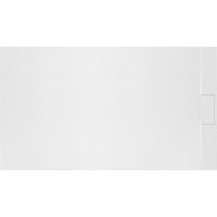 Sprchová SMC vanička REA BAZALT 80x120 cm - imitace kamene - bílá