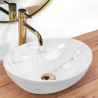 Keramické umyvadlo Rea SOFIA NATURE MARBLE - imitace mramoru