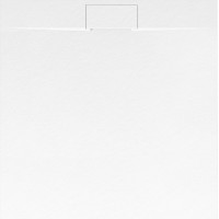 Sprchová SMC vanička REA BAZALT 90x90 cm - imitace kamene - bílá