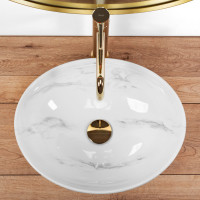 Keramické umyvadlo Rea SOFIA NATURE MARBLE - imitace mramoru