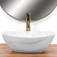 Keramické umyvadlo Rea SOFIA NATURE MARBLE - imitace mramoru