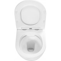 Závěsné WC Rea CARLOS RIMLESS NATURE MARBLE - imitace mramoru + Duroplast sedátko flat