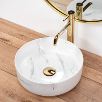 Keramické umyvadlo Rea SAMI NATURE MARBLE - imitace mramoru