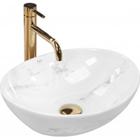 Keramické umyvadlo Rea SOFIA NATURE MARBLE - imitace mramoru