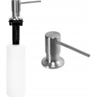 Kulatý dávkovač REA 300 ml k zabudování do dřezu - inox (broušený nikl)