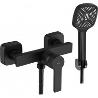 Sprchová nástěnná baterie REA ARGUS se sprchou - černá matná