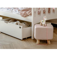 Dětská postel z masivu borovice GANDALF se šuplíky - 200x90 cm - ŠEDÁ
