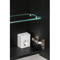 Deska na skříňku pod umyvadlo SANTANO BLACK 160 cm - černá matná