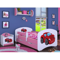 Dětská postel se šuplíkem 200x90 cm RED CAR