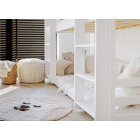 Dětská třípatrová postel TEDDY - 200x90 cm - bílá