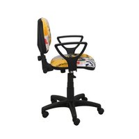 Dětská otočná židle KEVIN - FORMULE žlutá