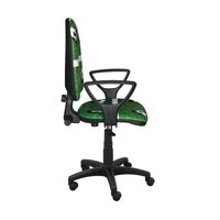 Dětská otočná židle BRANDON - FOTBAL zelená
