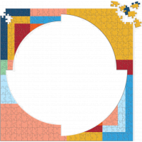 GALISON Čtvercové puzzle Frank Lloyd Wright: Organická geometrie 500 dílků