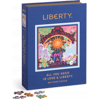 GALISON Čtvercové puzzle Liberty: Všechno, co potřebuješ, je láska a volnost 500 dílků