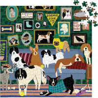 GALISON Čtvercové puzzle Psi v salonku 500 dílků
