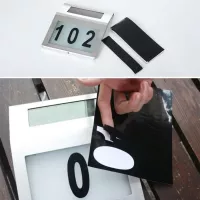 LED solární lampa s číslem domu - stříbrná