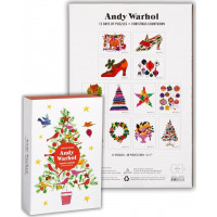 GALISON Puzzle Adventní kalendář Andy Warhol: 12 dní do Vánoc 12x80 dílků