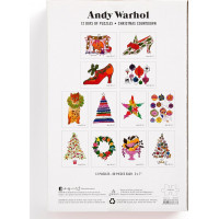 GALISON Puzzle Adventní kalendář Andy Warhol: 12 dní do Vánoc 12x80 dílků