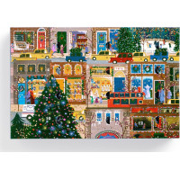 GALISON Puzzle Adventní kalendář na 12 dní Joe Laforme: Zimní světla 12x80 dílků
