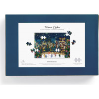 GALISON Puzzle Adventní kalendář na 12 dní Joe Laforme: Zimní světla 12x80 dílků
