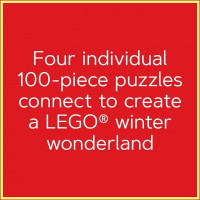 CHRONICLE BOOKS Puzzle LEGO® Vánoční vlak 4x100 dílků